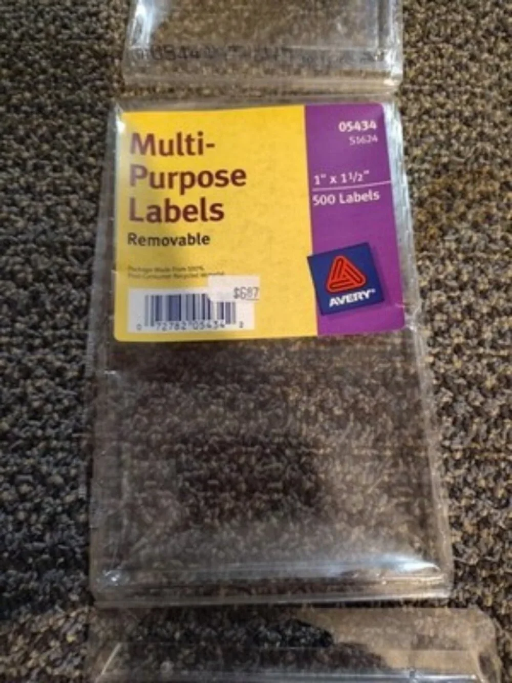 Self Adhesive Removable Label Lot Of 3 Types And Size Label SEE DESCRIPTION